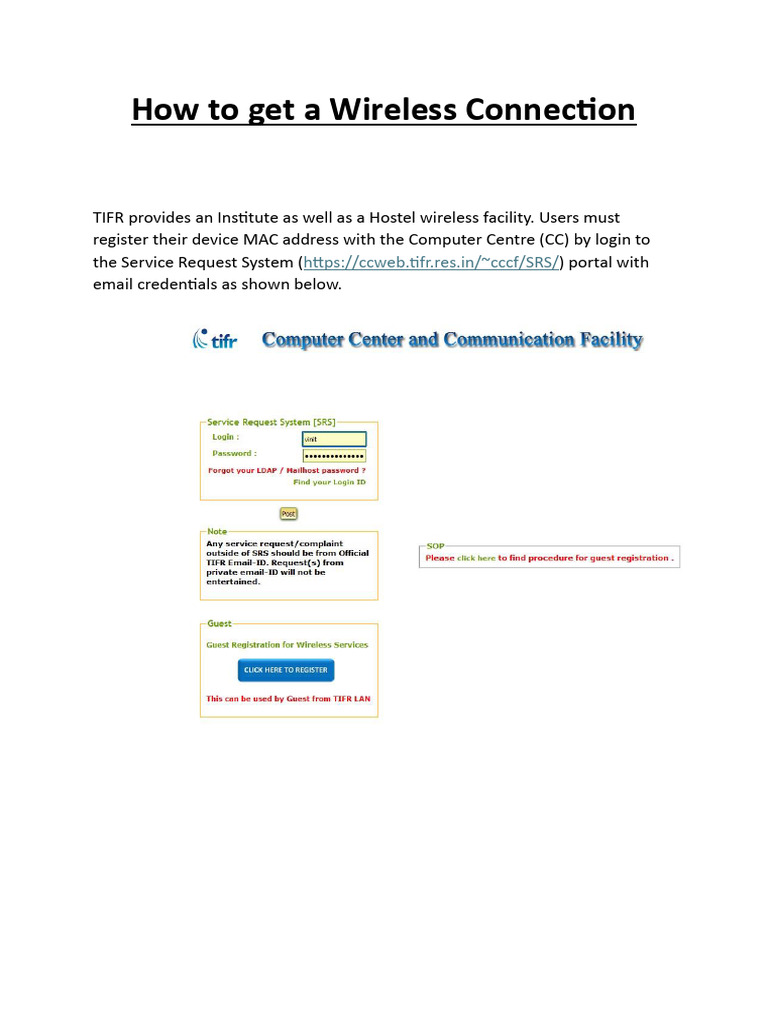 How To Get Wireless Connection | PDF