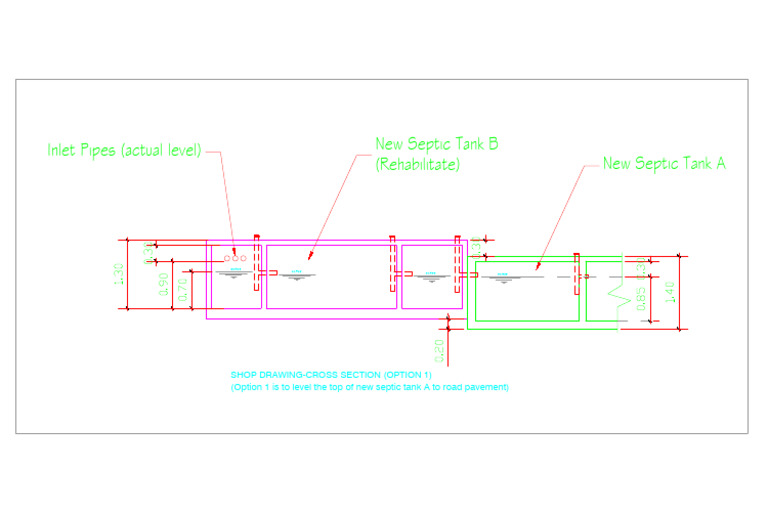 Cistern Tank - Cross Section Option 1 | PDF