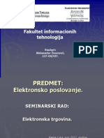 Elektronska Trgovina, Seminarski Rad, AZ