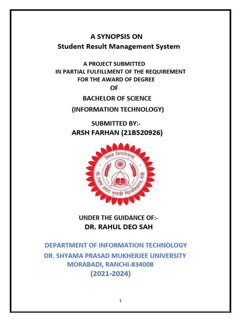 Arsh Srms Synp | PDF | Html | World Wide Web