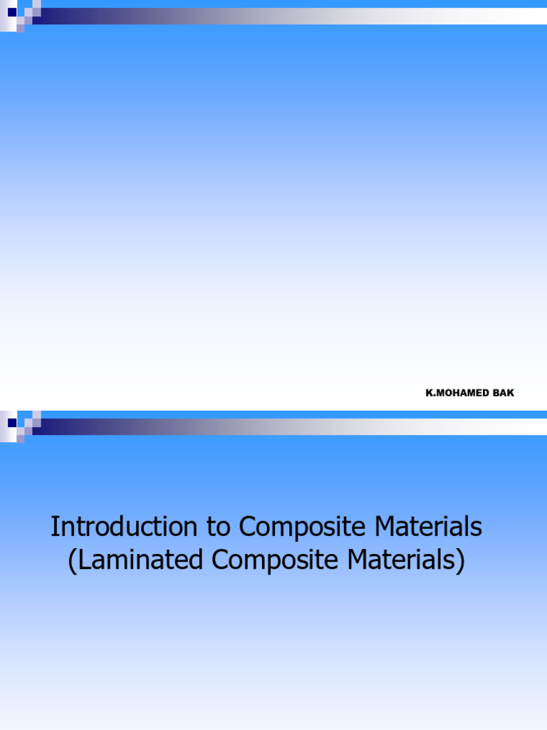 Module I-Composite-Fiber and Matrix | PDF | Composite Material | Fibers