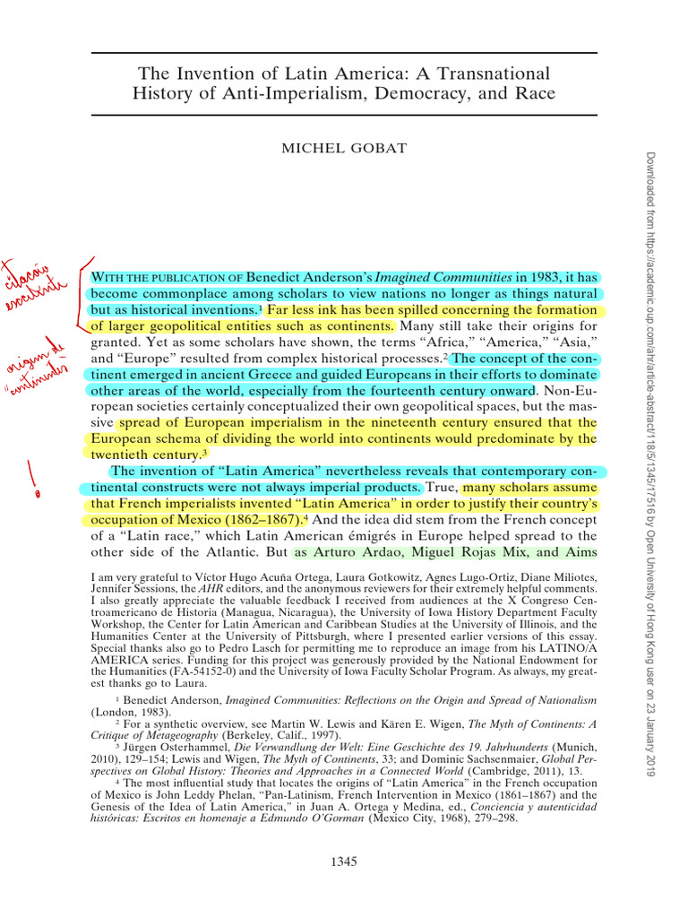 2013 The Invention of Latin America | PDF | Latin America | Race (Human ...