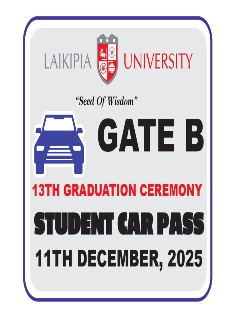 Student Car Pass | PDF