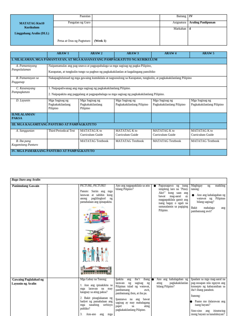 Q4 - Ap - DLL - Week 1 | PDF