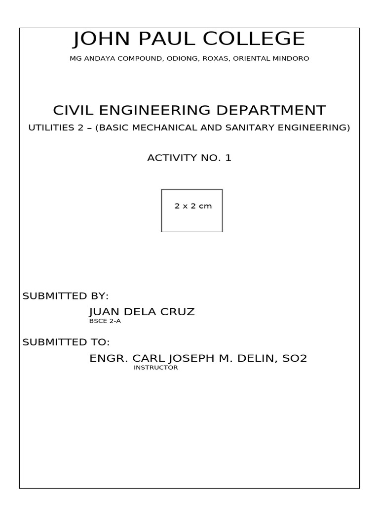 Activity No 1 Format | PDF