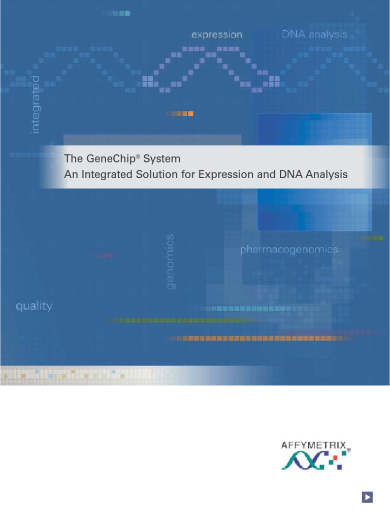 Genechip System Brochure | PDF | Dna Microarray | Dna Sequencing