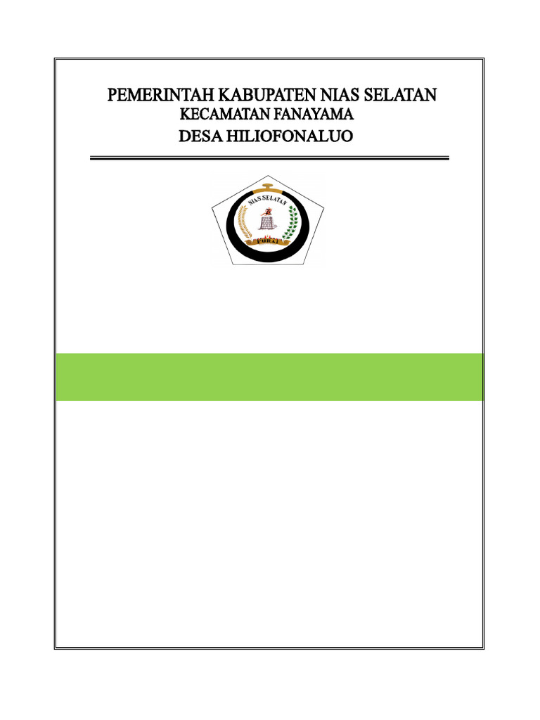 Rab Parit Desa Hiliofonaluo | PDF