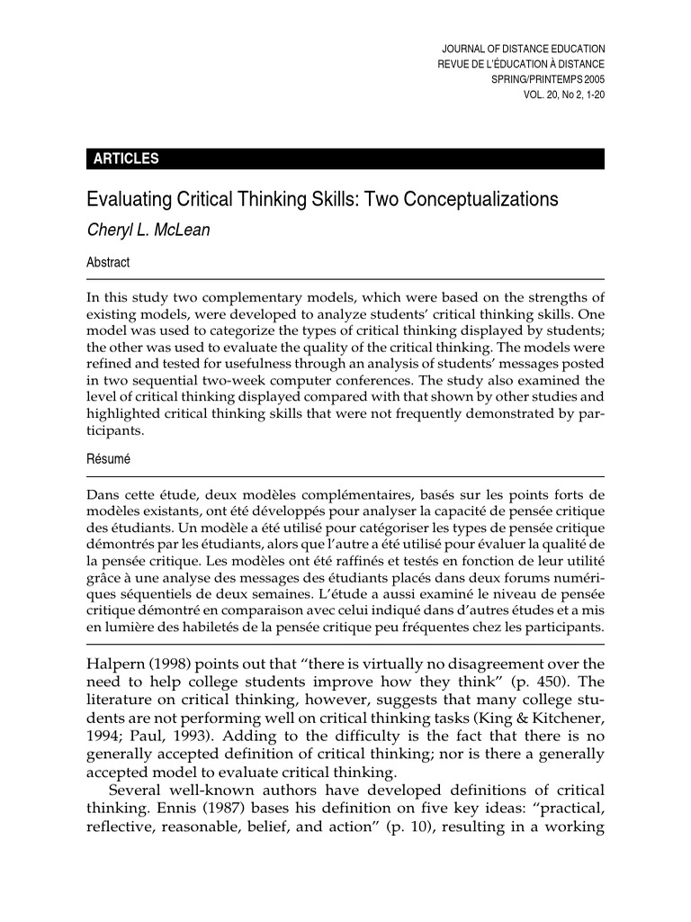Reference Critical Thinking 3 | PDF | Critical Thinking | Thought