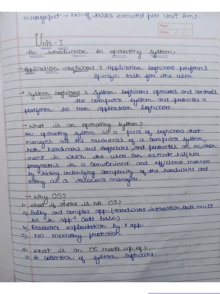 Unit 1 Os | PDF