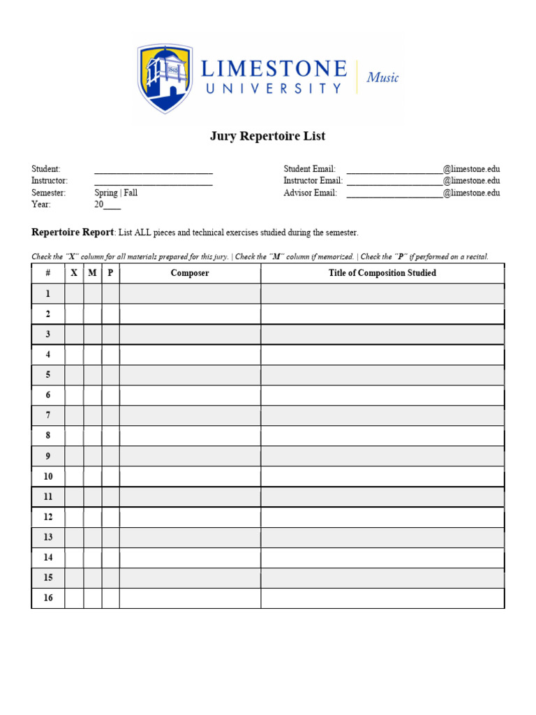 Jimmy Rep List | PDF