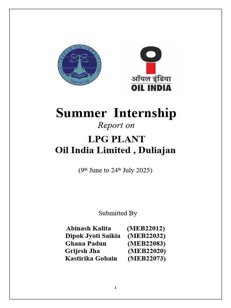 Final Lpg Report | PDF | Pump | Heat Exchanger