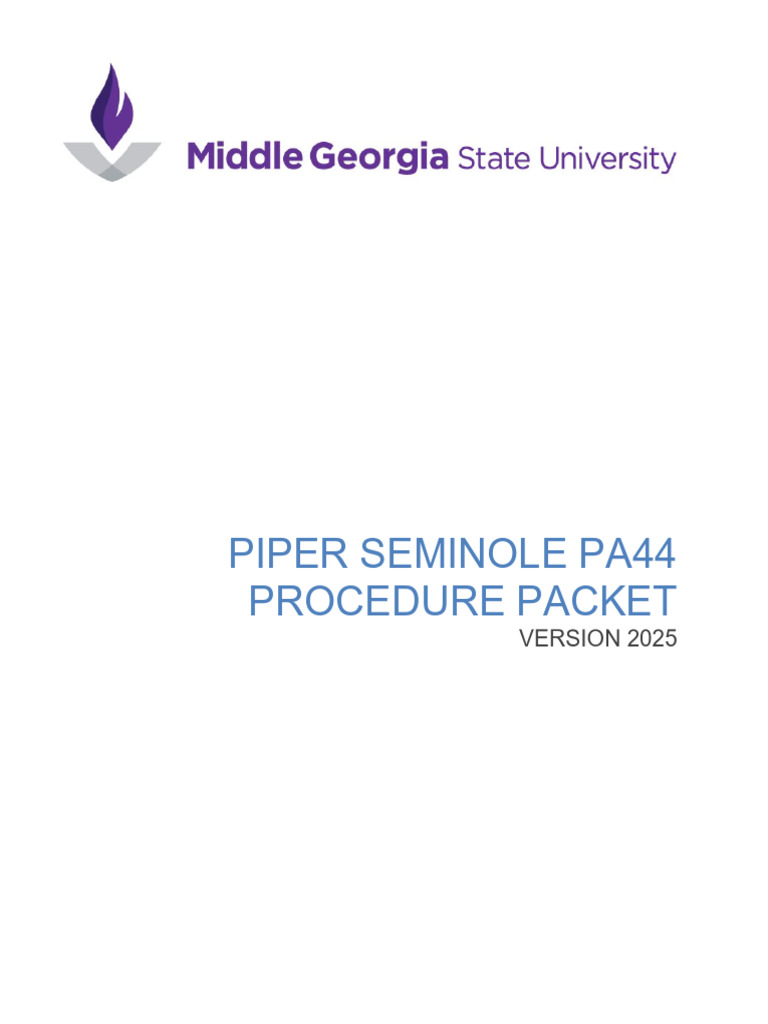 Seminole Procedures Packet | PDF | Instrument Flight Rules | Takeoff