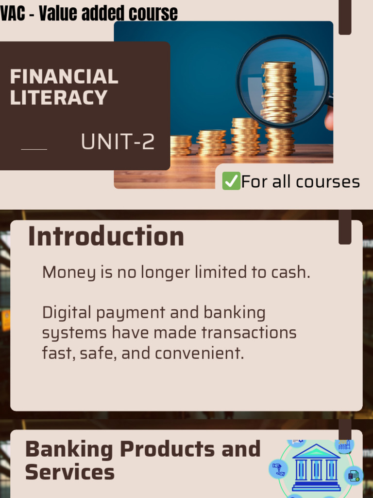 Unit 2 VAC Financial Literacy - 20250629 - 145145 - 0000 | PDF | Debit ...