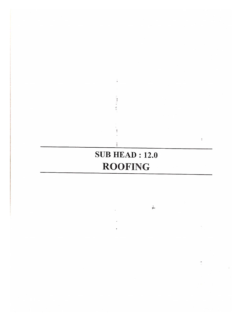 12 0-Roofing | PDF | Length | Building Materials
