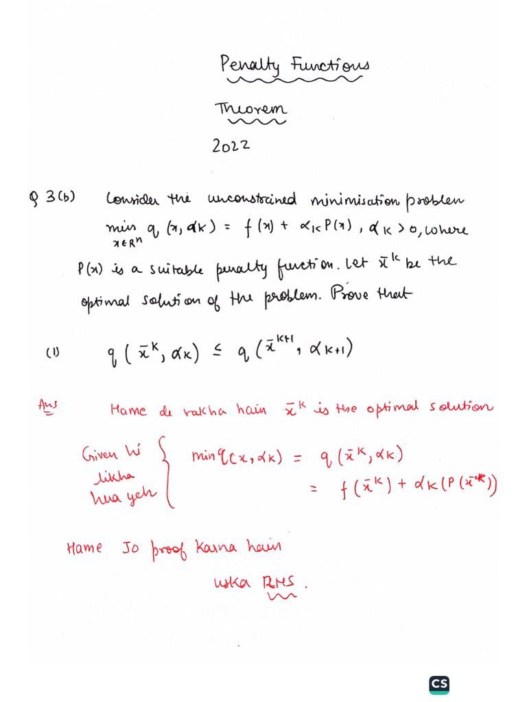 Penalty Function Theorems | PDF