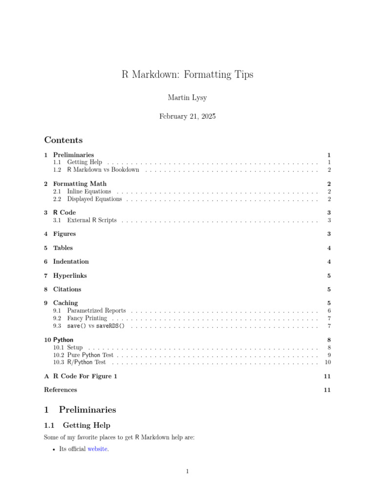 Rmarkdown Formatting Tips | PDF | Coefficient Of Determination | Hyperlink