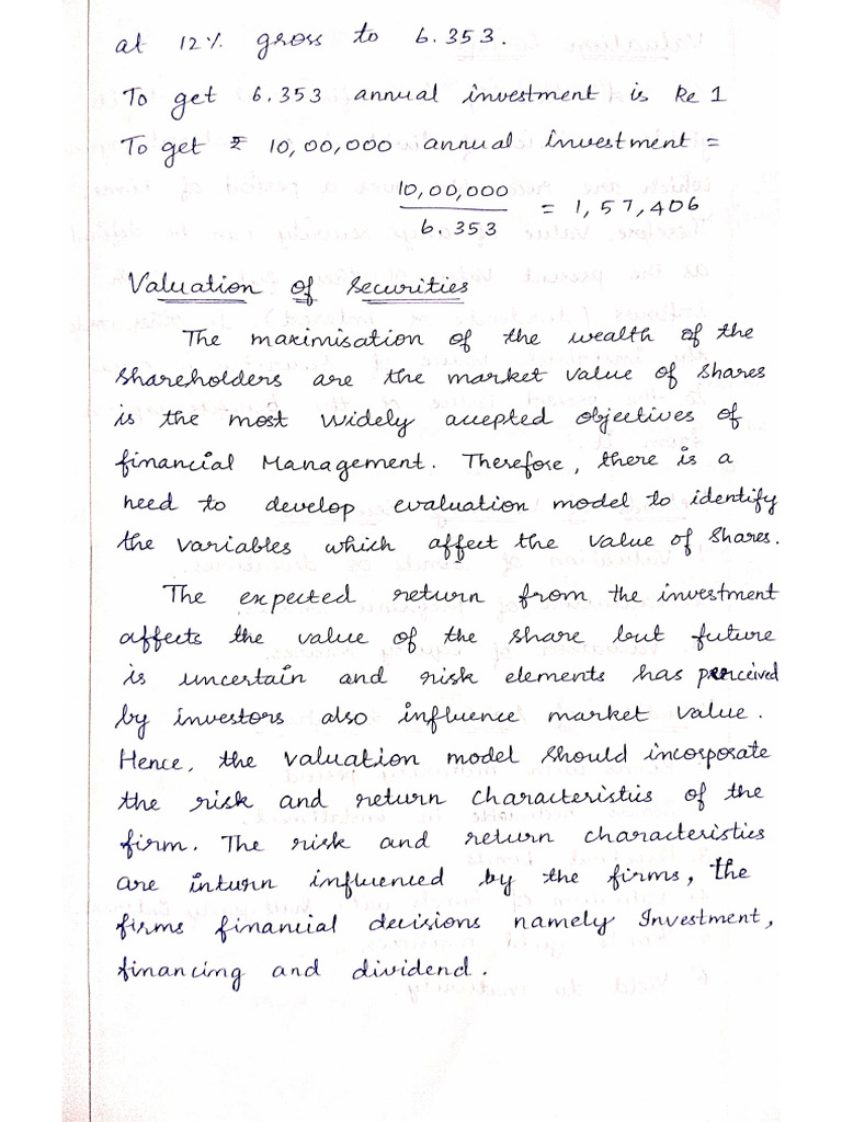 FM Notes 2 | PDF