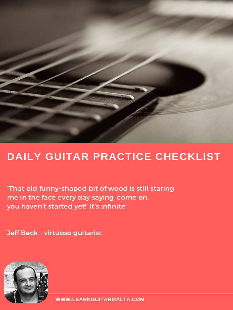 Daily Guitar Practice Checklist | PDF