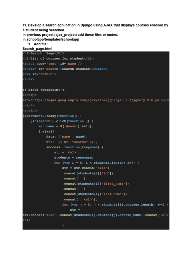 DJango Lab Book - Week11 | PDF | Web Server | Internet & Web