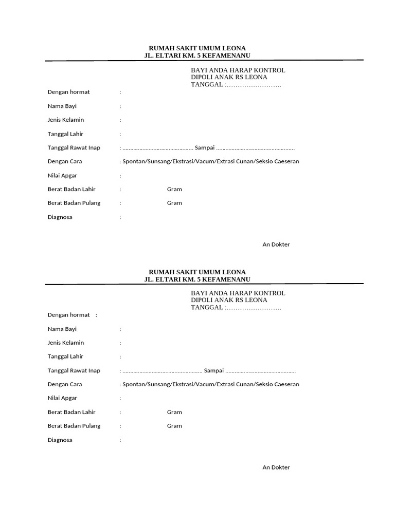 Form Kontrol Bayi 2024 | PDF