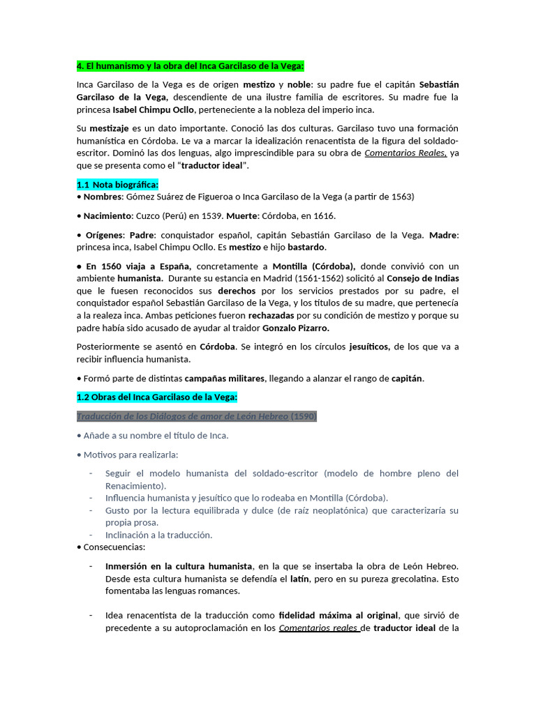 Garcilaso | PDF | Imperio Inca