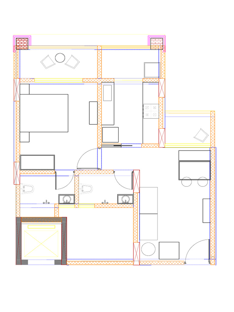 1bhl Furnished Layout | PDF