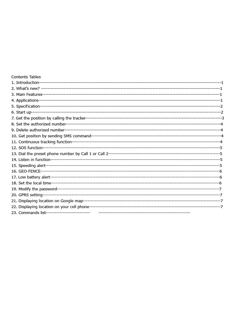 TL206 Personal GPS Tracker User Manual | PDF | Global Positioning ...