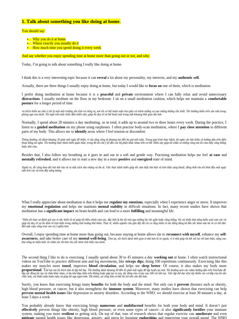 Final Speaking | PDF