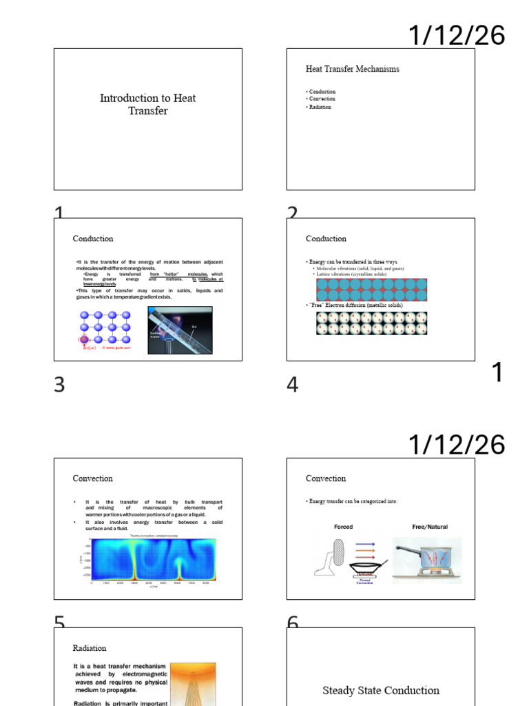 Introduction To Heat Transfer | PDF | Thermal Conduction | Solid
