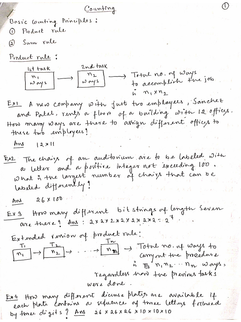 Discrete Mathematics Counting | PDF