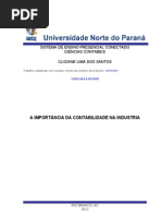 Contabilidade Industrial - Portifolio Individual