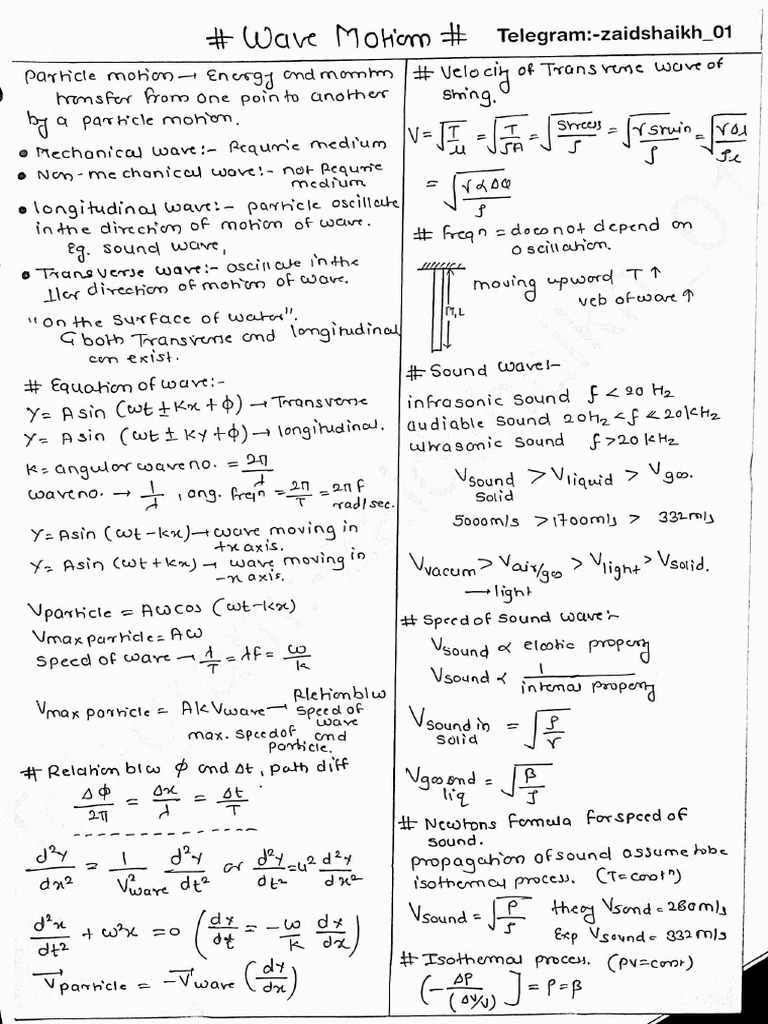 Wave Motion (Printable) | PDF