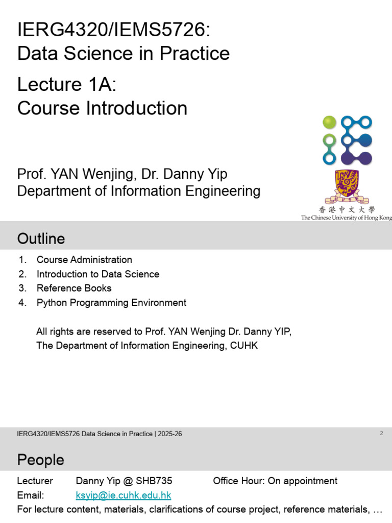 IEMS5726A 2025-26-01A Introduction | PDF | Machine Learning ...