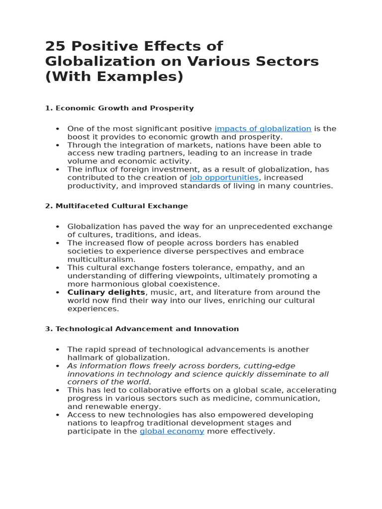 35-Positive-Effects-of-Globalization-on-Various-Sectors | PDF ...