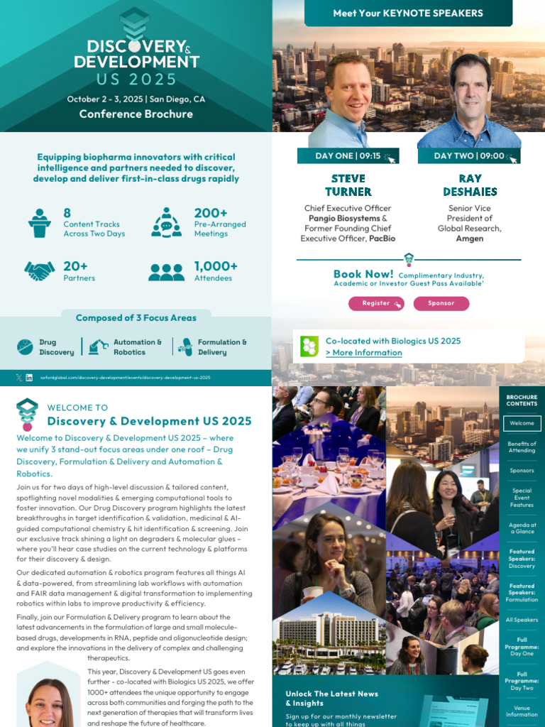 Discovery Development US 2025 Conference Brochure | PDF | Medicinal ...
