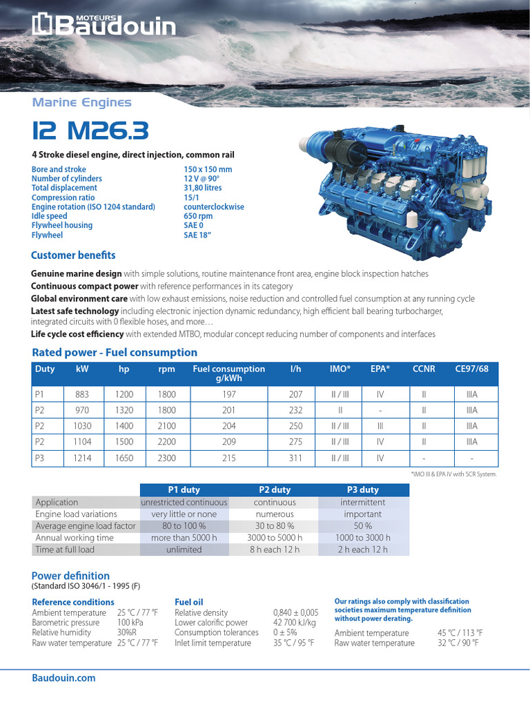 Datasheet 12 M26.3 en C | PDF | Pump | Diesel Engine