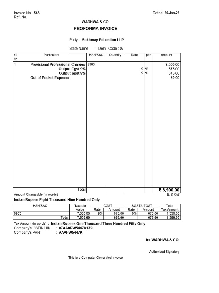 Reimbursement Invoice | PDF