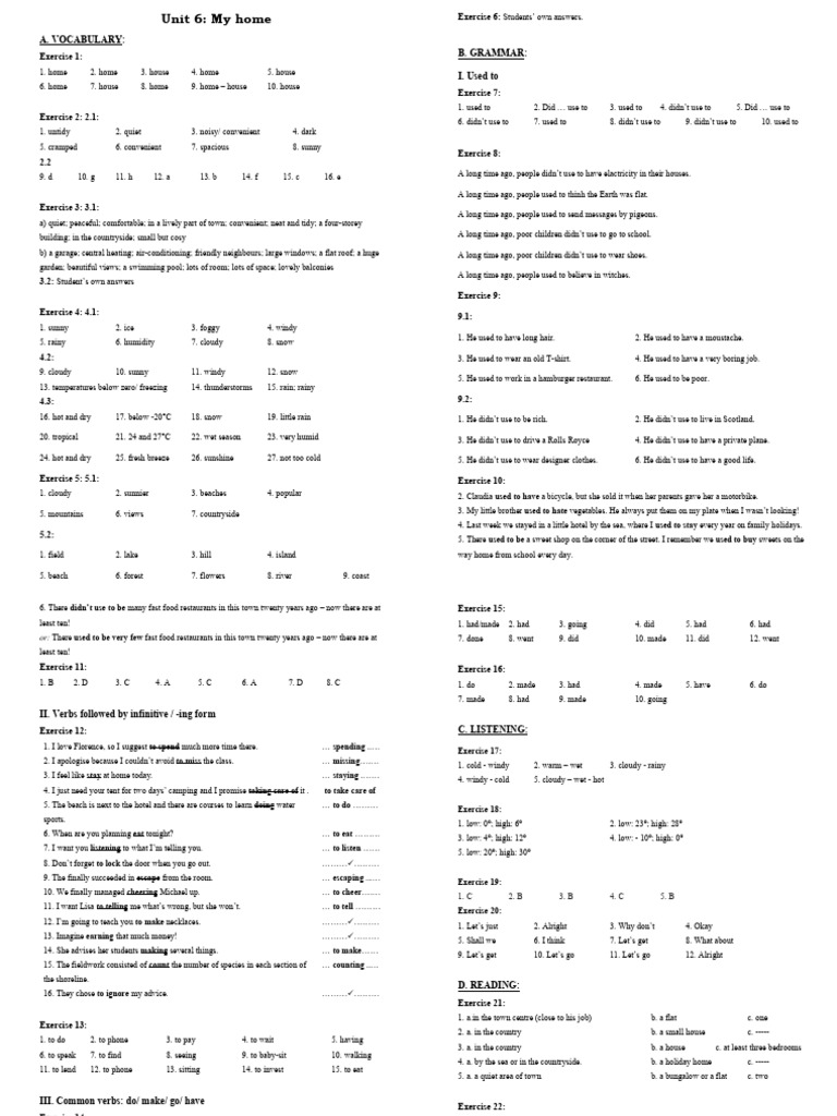 U6 - Supplementary Materials For COMPACT PET - KEY | PDF | Rain