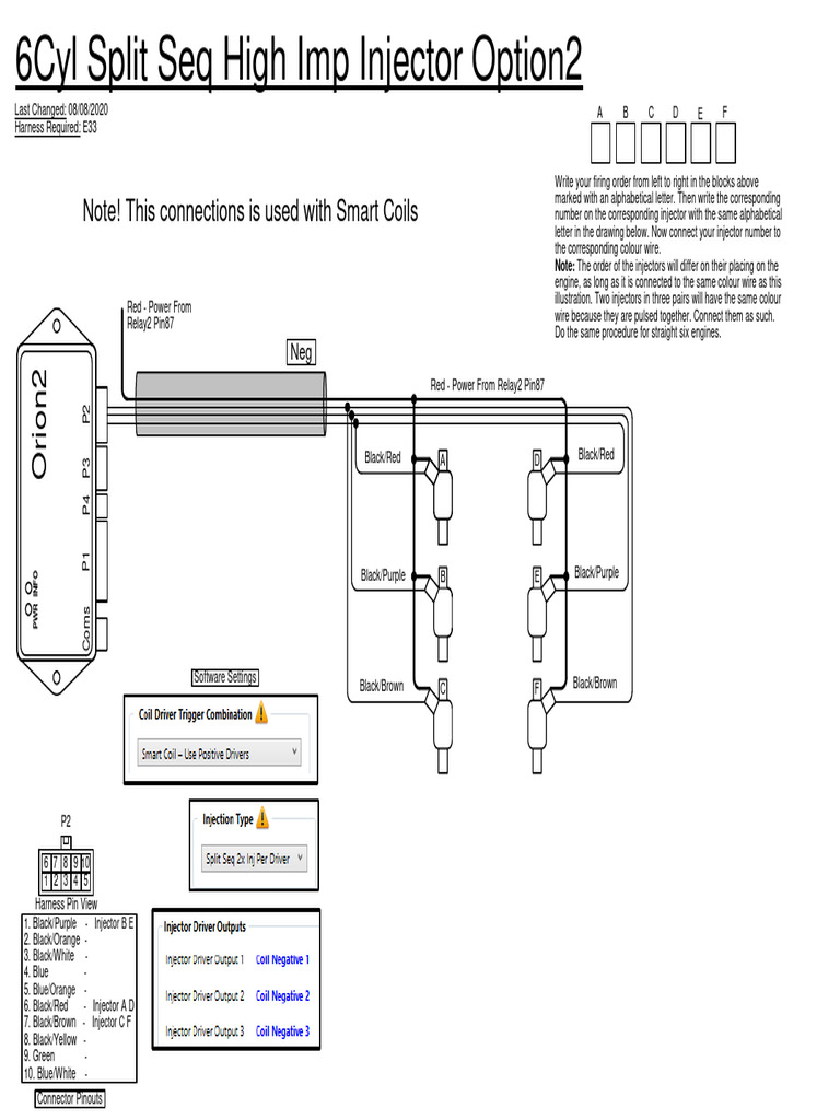 6Cyl Split Seq High Imp Injector Option2 | PDF | Chess | Chess Theory