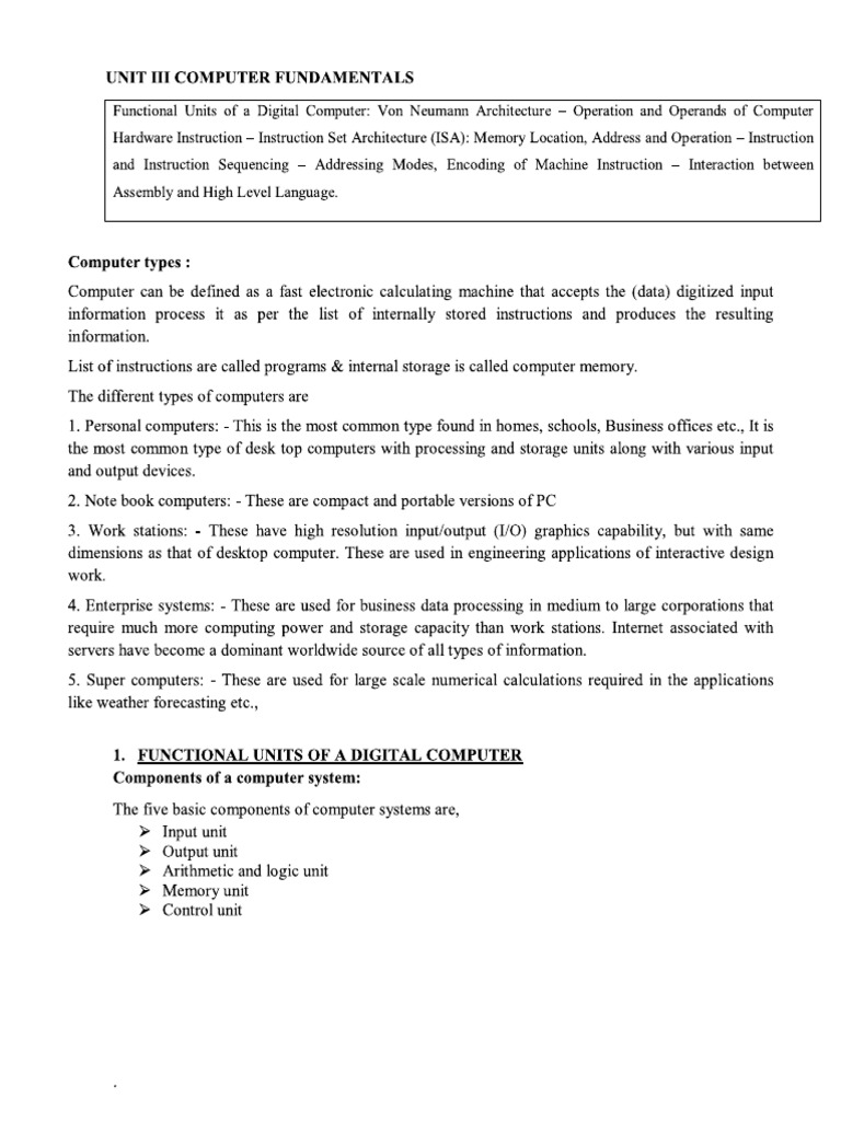 Unit 3 Notes | PDF