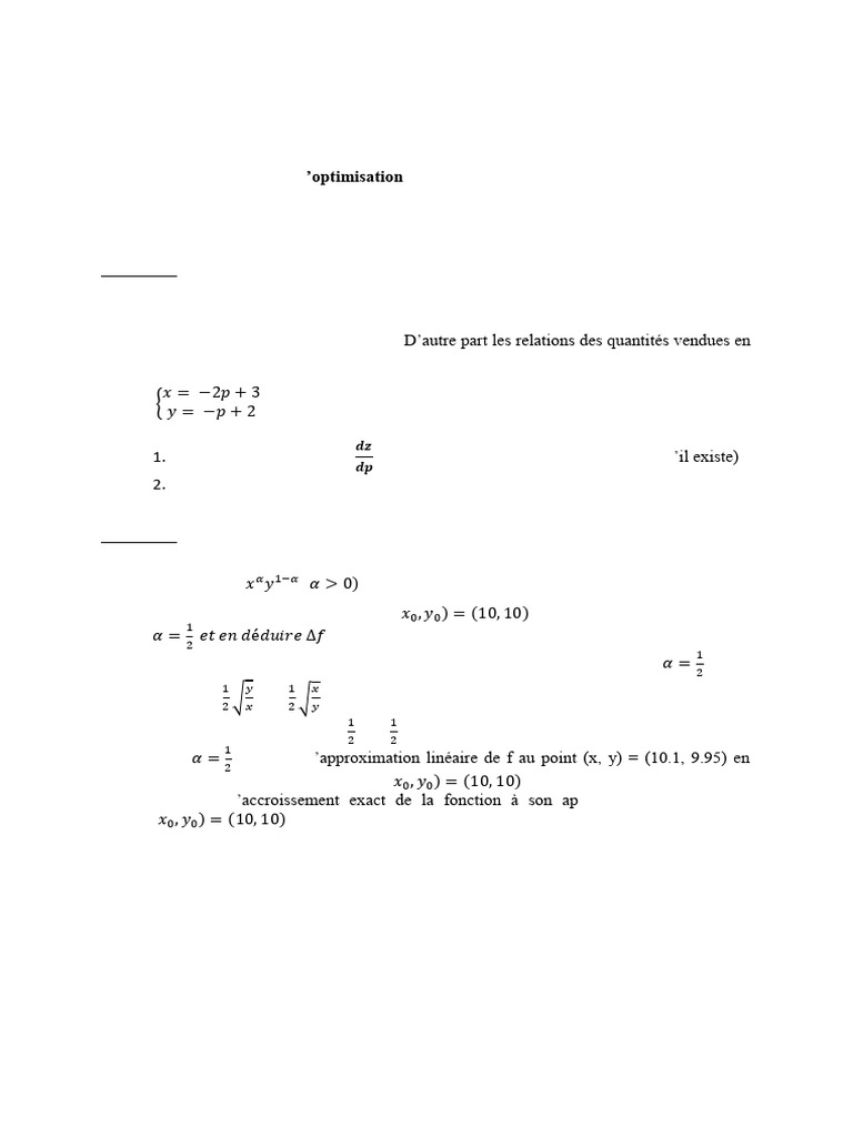 Introduction A L'optimisation 2024 | PDF | Mathématiques appliqués