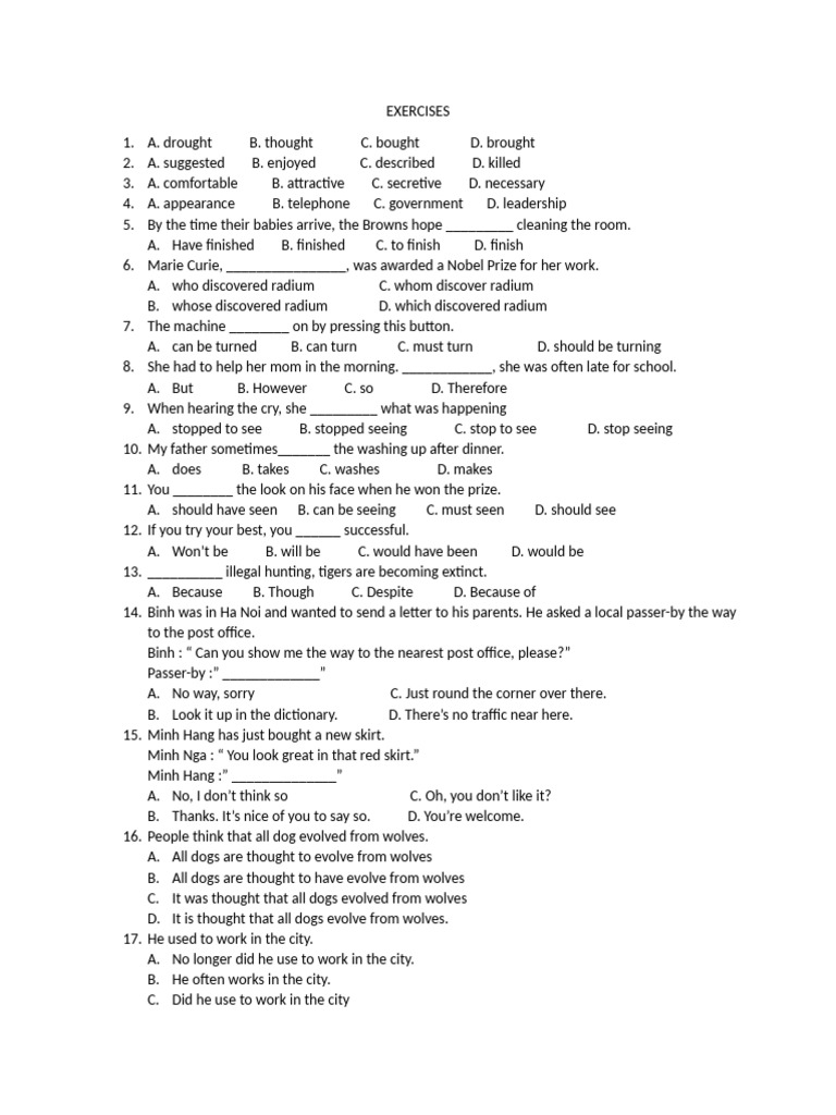 Exercises 3 | PDF