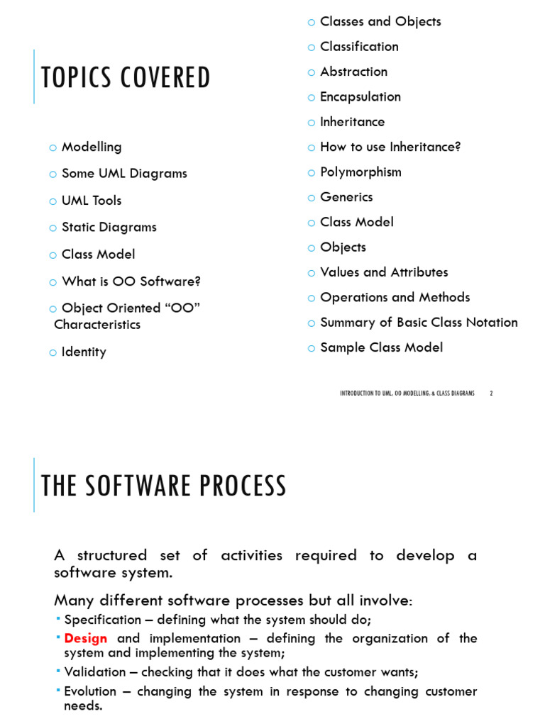 Lec 2 Uml | PDF | Class (Computer Programming) | Unified Modeling Language