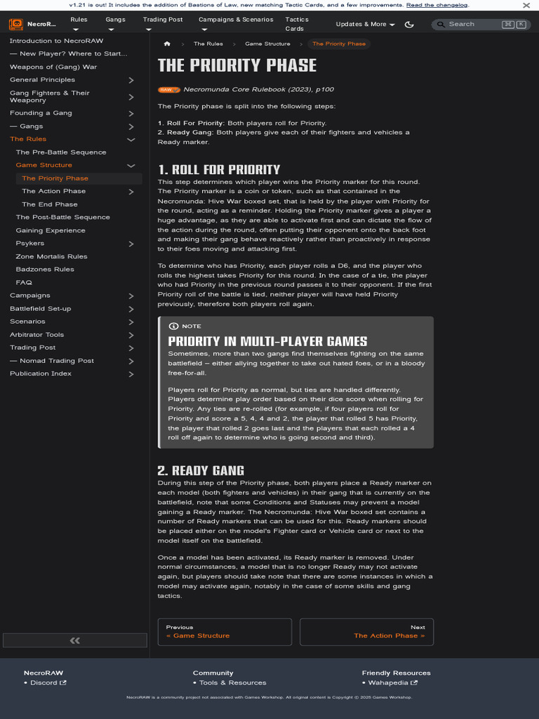 Necroraw Ru Docs The Rules Game Structure The Priority Phase | PDF ...