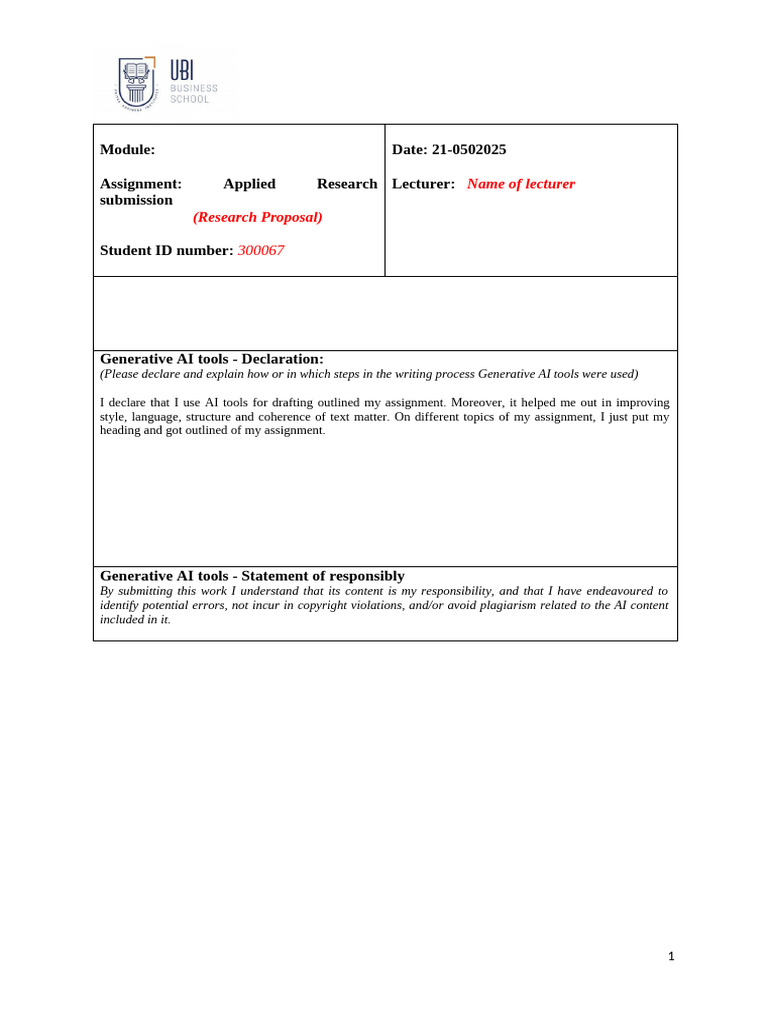 Research Proposal Personal Work | PDF | Quantitative Research ...