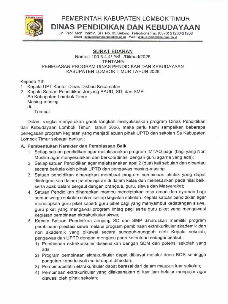 Surat Edaran | PDF