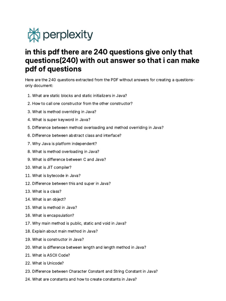 In This PDF There Are 240 Questions Give Only That | PDF | Method ...