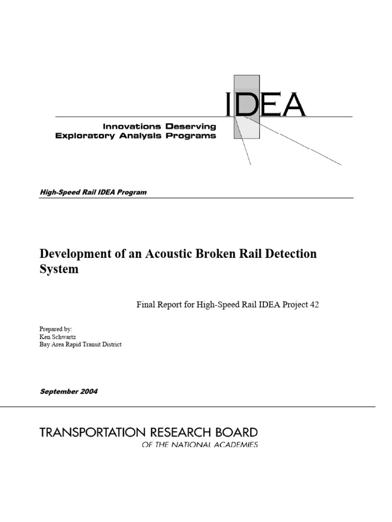 Development of An Acoustic Broken Rail Detection | PDF | Acoustics | Waves