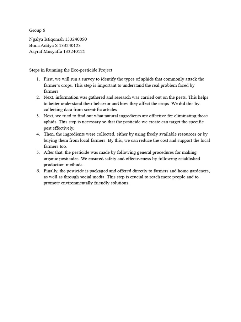 Group 6 Project Process | PDF