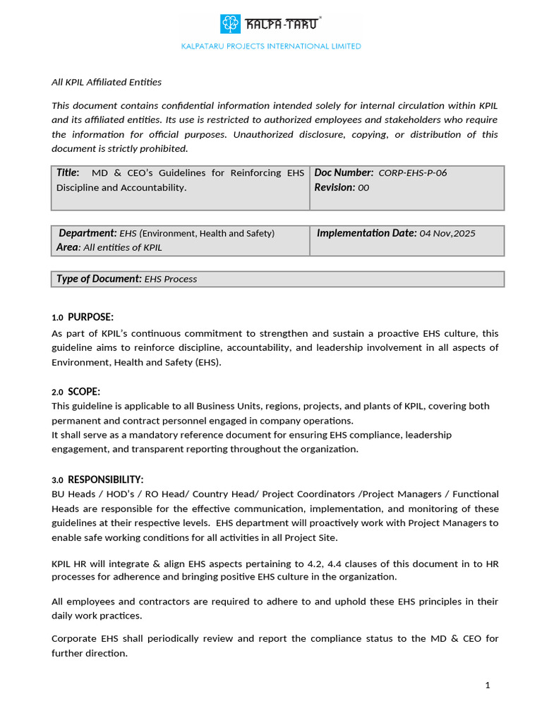EHS Guidelines | PDF | Occupational Safety And Health | Business